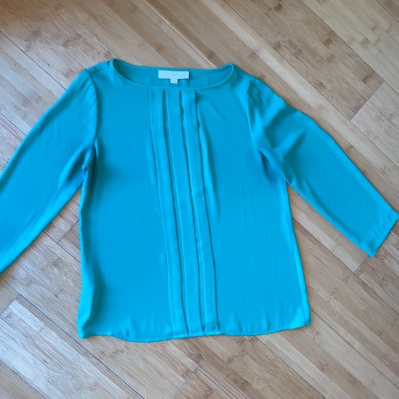 LOFT Green Long Sleeve Blouse / Top | Size XS - Picture 2 of 2